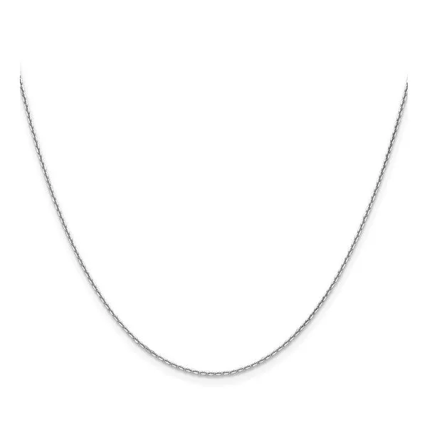14KW Gold 1.2 mm Diamond Cut Cable Chain 18