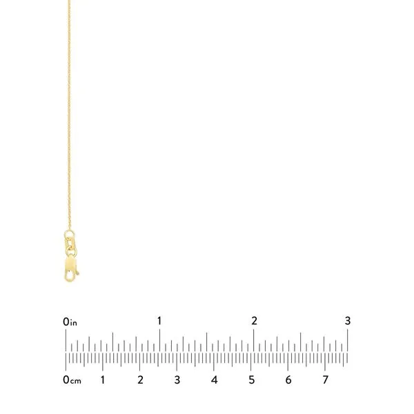 14KY Gold 0.9 mm Tight Cable Chain 16-18