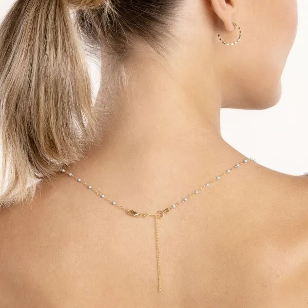 14K White Gold 1.8 mm Double Curb Chain 3