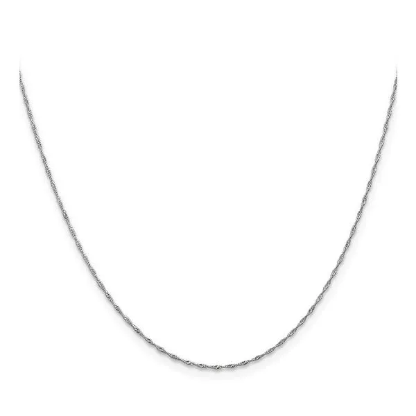 14KW Gold 1 mm Singapore Chain 18