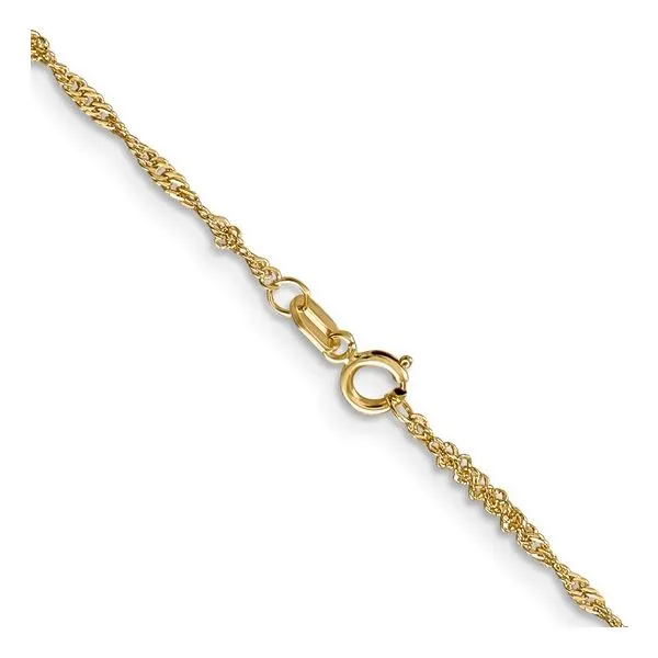 14KY Gold 1.4 mm Singapore Chain 18