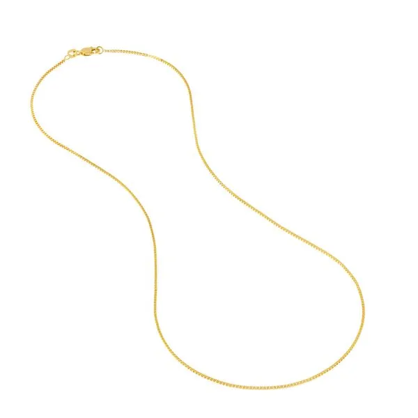 14KY Gold 0.96 mm Box Chain 18