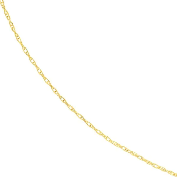 14KY Gold 0.65 mm Pendant Rope Chain 18