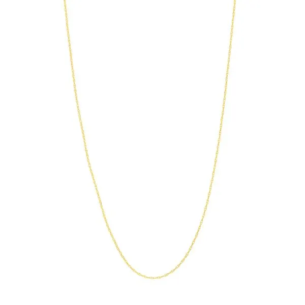 14KY Gold 0.65 mm Pendant Rope Chain 18