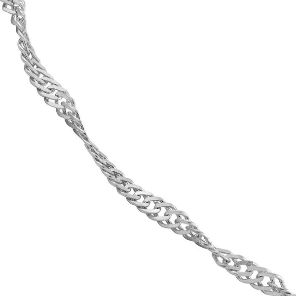 14KW Gold 1.15 mm Singapore Link Chain 20
