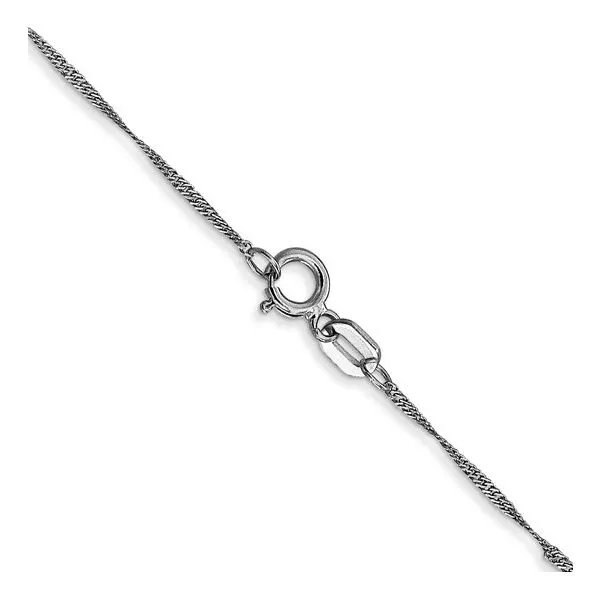 14KW Gold 1 mm Singapore Chain 16