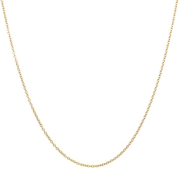 14KY Gold 1.2 mm Cable Chain 18