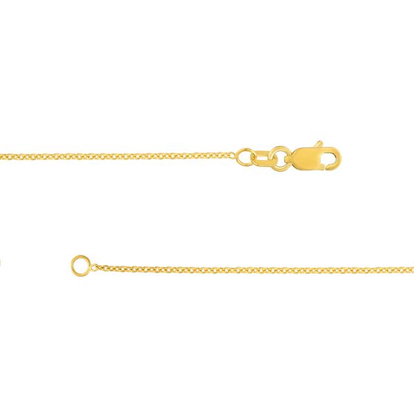 14KY Gold 1.2 mm Open Cable Chain 18