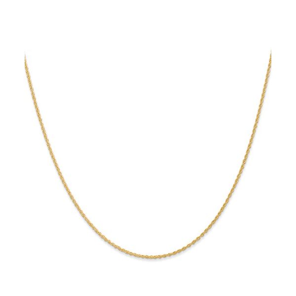14K Yellow Gold 1.1 mm Baby Rope Chain 16