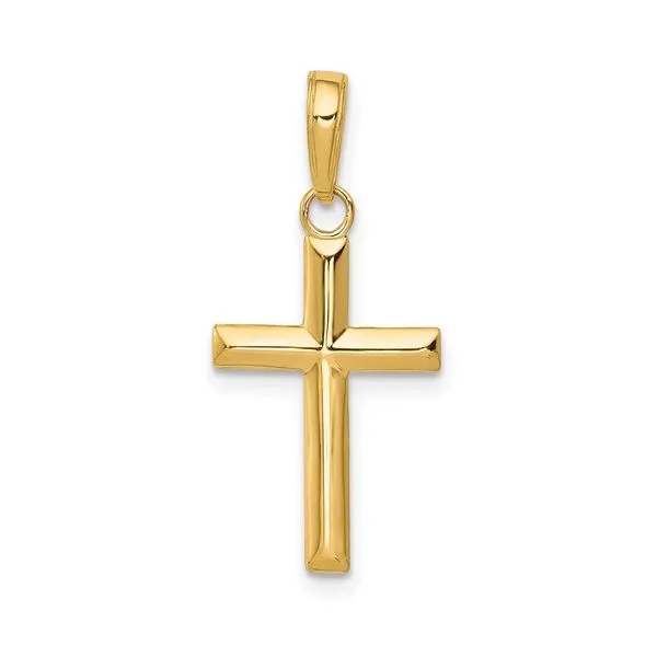 14KY Gold Small Cross Pendant Franzetti Jewelers Austin, TX