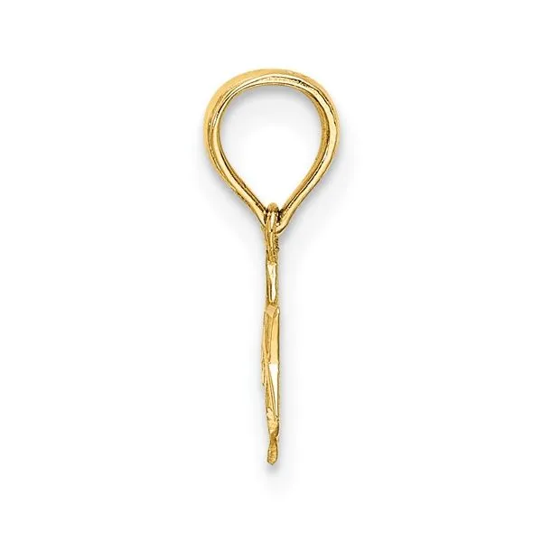 14K Yellow Gold Engraved Mini Star Of David Pendant Image 3 Franzetti Jewelers Austin, TX
