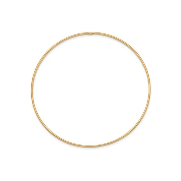 14KY Gold 1.5 mm Diamond Cut Slip-on Bangle Bracelet Image 4 Franzetti Jewelers Austin, TX