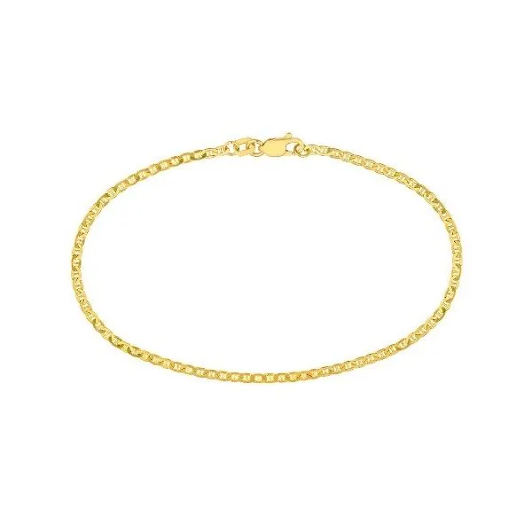 14KY Gold 1.85 mm Mariner Bracelet - 7.25