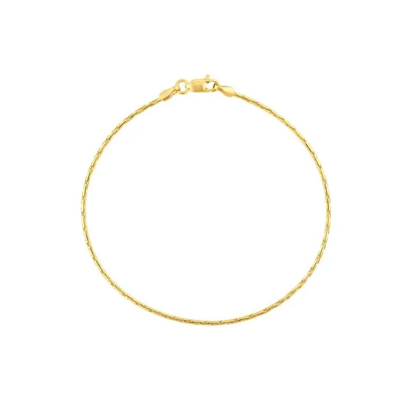 14KY Gold 1.35 mm D/C Forzentina Bracelet - 7.25