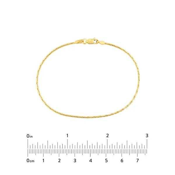 14KY Gold 1.35 mm D/C Forzentina Bracelet - 7.25