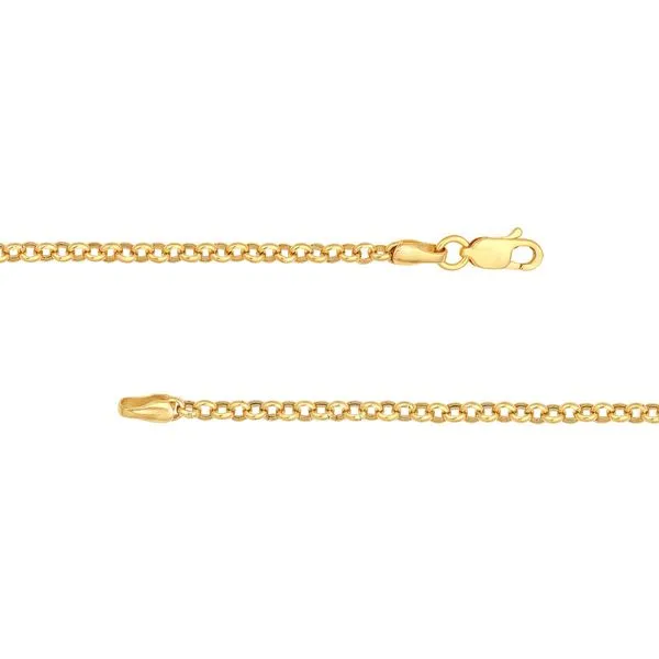 14KY Gold 2.5 mm Rolo Bracelet - 7.25