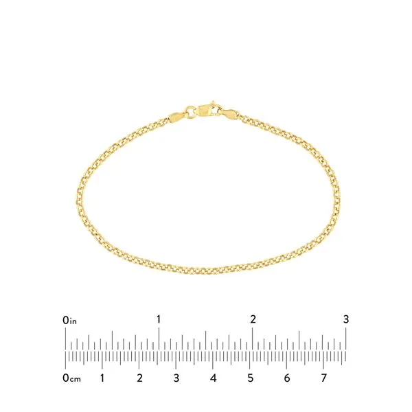 14KY Gold 2.5 mm Rolo Bracelet - 7.25