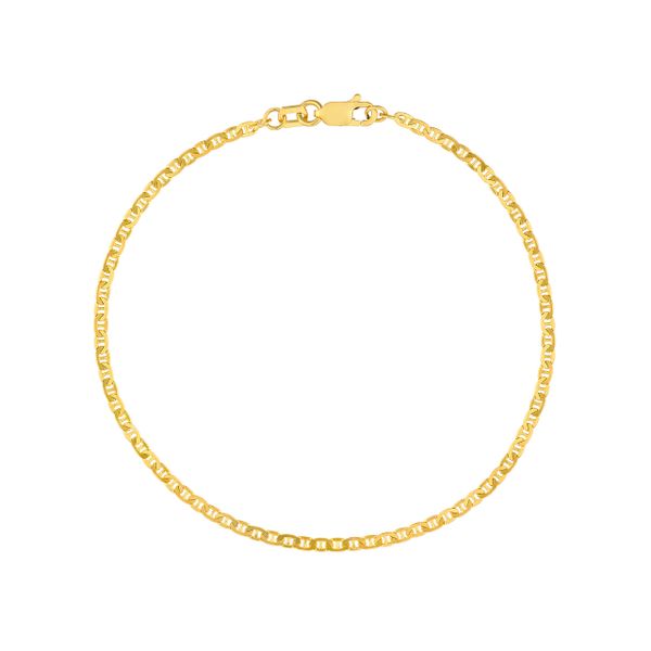 14KY Gold 1.85 mm Mariner Bracelet - 7.25