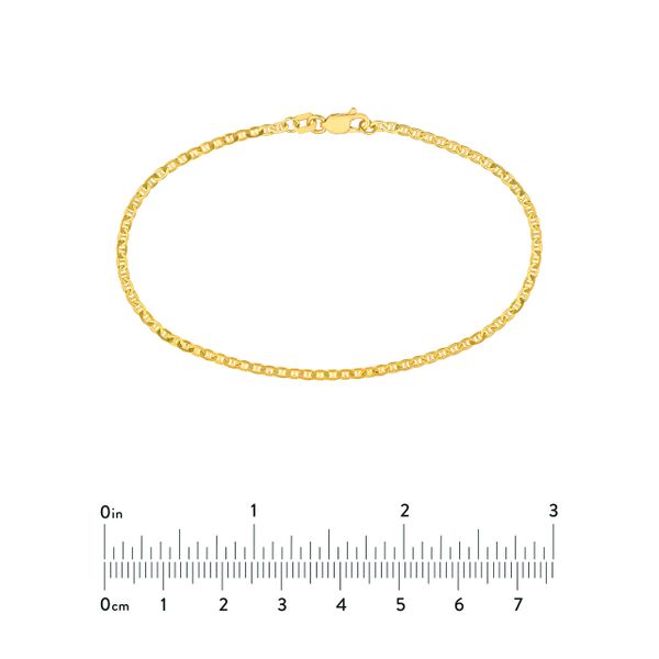 14KY Gold 1.85 mm Mariner Bracelet - 7.25