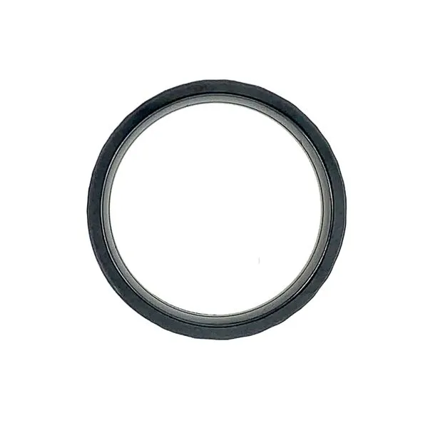 8 MM Zirconium Band with Meteorite Inlay Image 4 Franzetti Jewelers Austin, TX