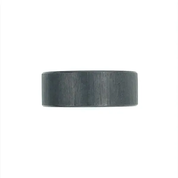 8 MM Flat Zirconium Band with Cross Satin Finish Image 3 Franzetti Jewelers Austin, TX