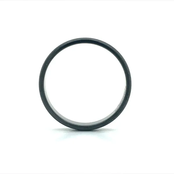 5 MM Zirconium Domed Band with Satin Finish Image 4 Franzetti Jewelers Austin, TX