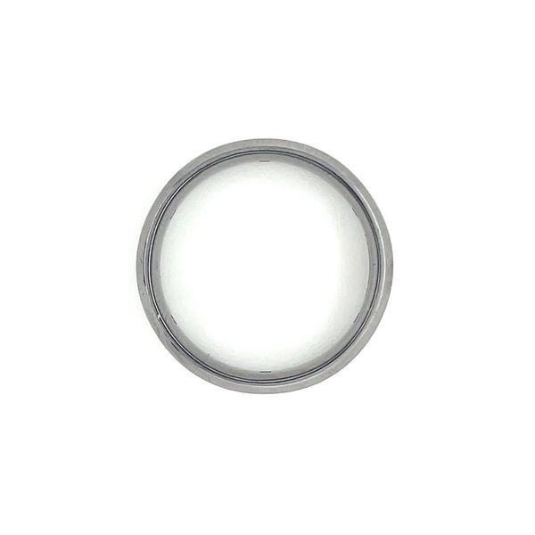Tantalum 7 MM Beveled Edge Band with Flush Set Lab Diamonds Image 5 Franzetti Jewelers Austin, TX
