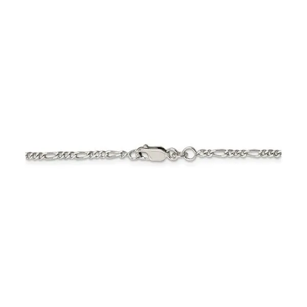 Sterling Silver 2.25 mm Figaro Chain 20