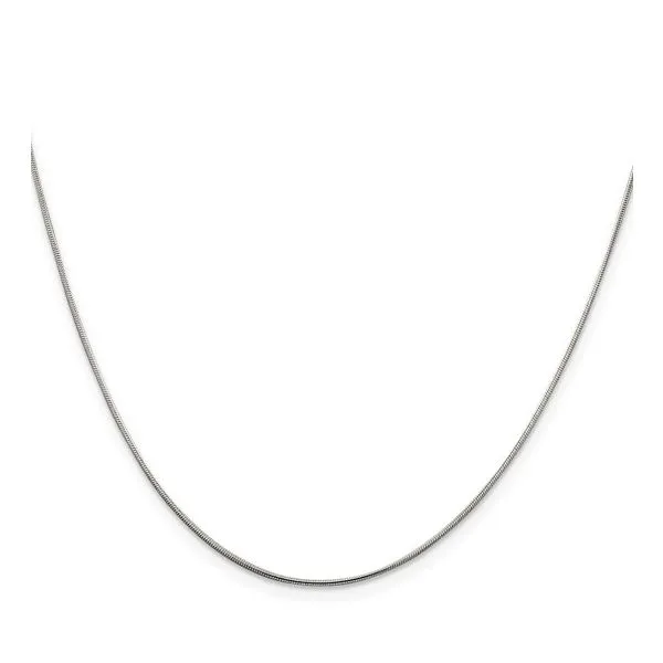 Sterling Silver 0.8 mm Snake Chain 18