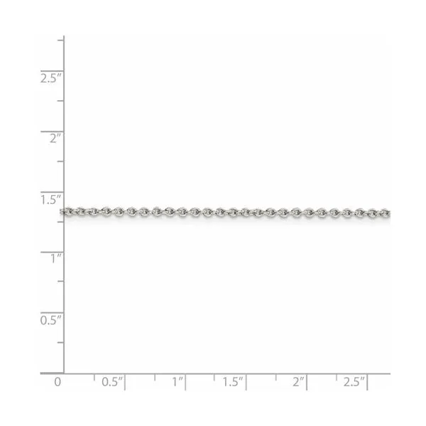 Sterling Silver 1.95 mm Cable Chain 18