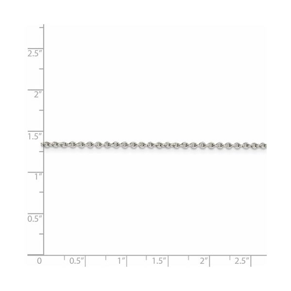 Sterling Silver 1.95 mm Cable Chain 18