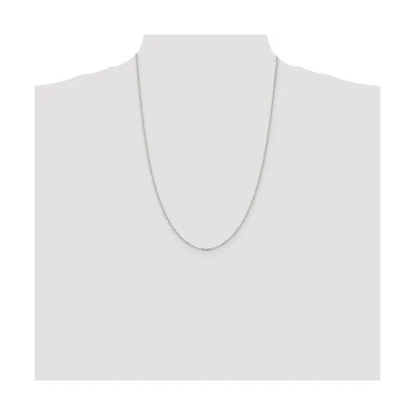 Sterling Silver 1.75 mm Diamond-cut Cable Chain 24