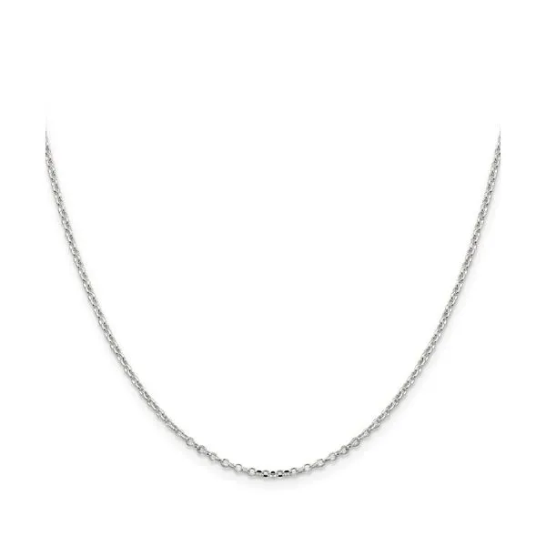 Sterling Silver 1.75 mm Diamond-cut Cable Chain 24