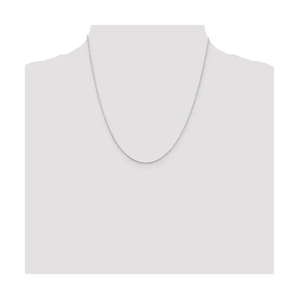 Sterling Silver 1 mm Beaded Chain 20