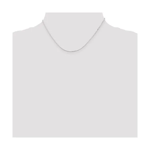 Sterling Silver 1.15 mm Square Fancy Beaded Chain 16