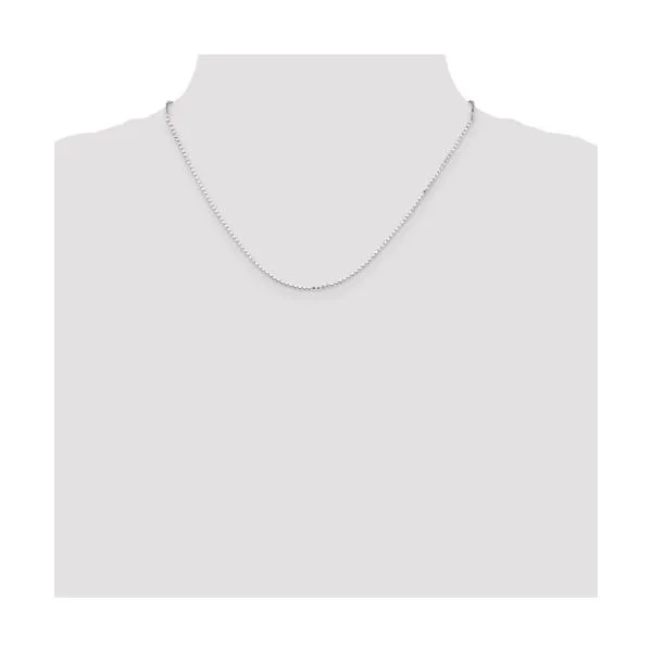 Sterling Silver 1.15 mm Square Fancy Beaded Chain 18