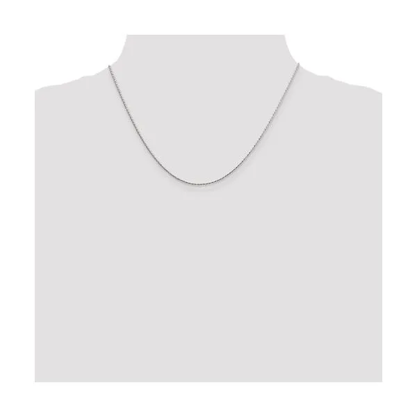 Sterling Silver 1.25 mm Diamond-cut Round Spiga Chain 18