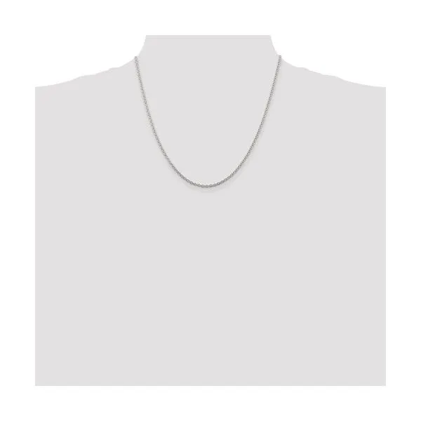 Sterling Silver 2.25 mm Cable Link Chain 20