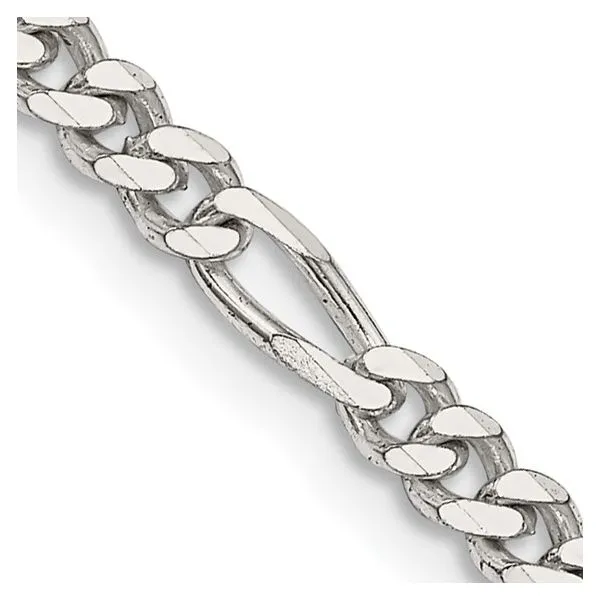 SS 3.5 mm Figaro Chain 18