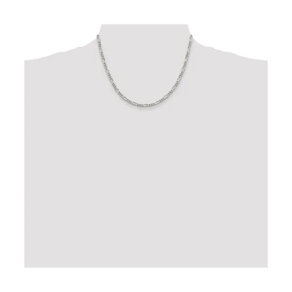 SS 3.5 mm Figaro Chain 18