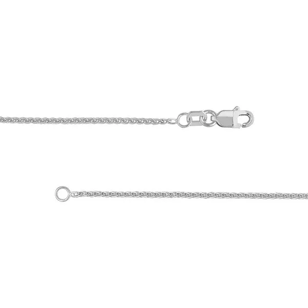 Sterling Silver 1.25 mm Round Wheat Chain 16