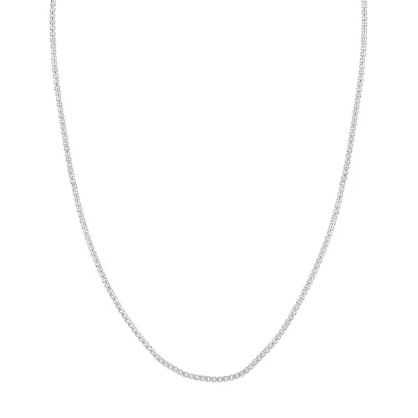 Sterling Silver 2.1 mm Round Box Chain 18