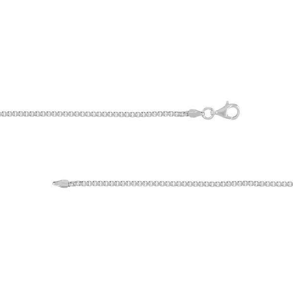 Sterling Silver 2.1 mm Round Box Chain 18