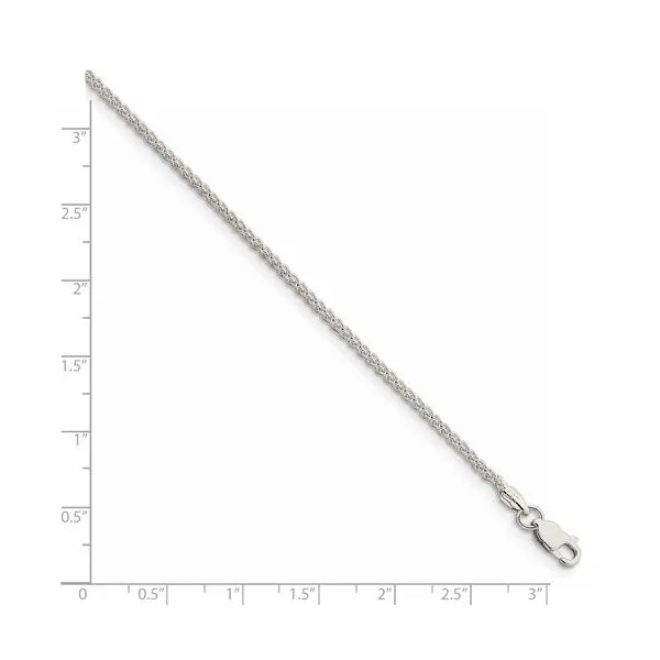 Sterling Silver 1.75 mm Spiga Chain 16
