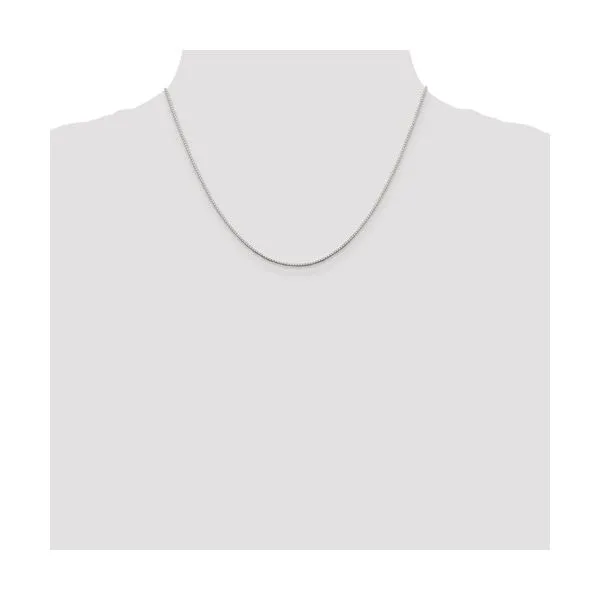 SS 0.9 mm 8 Sided Mirror Box Chain 18