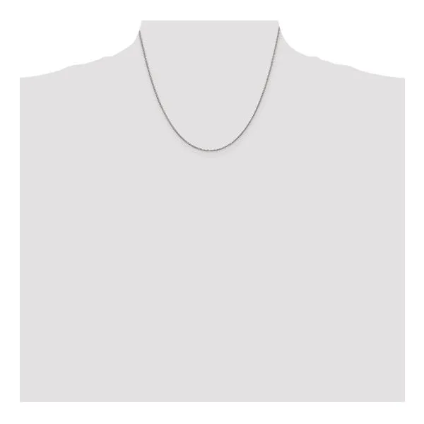 Sterling Silver 0.9 mm Box Chain 18