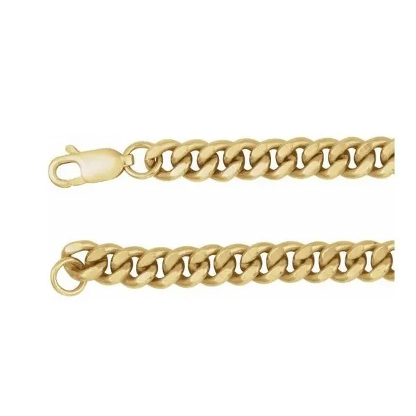 14K Yellow Gold-Filled 4.8 mm Curb Chain 18