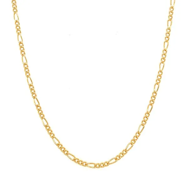 14K Yellow Gold-Filled 2.5 mm Figaro 18