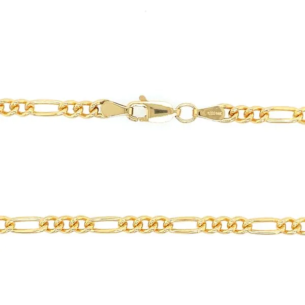 14K Yellow Gold-Filled 3.5 mm Figaro 20