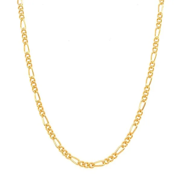 14K Yellow Gold-Filled 3.5 mm Figaro 20